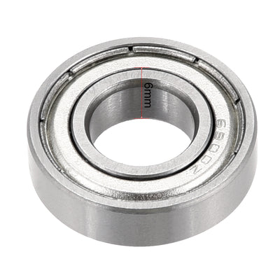 Harfington Uxcell Deep Groove Ball Bearings Metric Double Shielded Chrome Steel Roller Z2