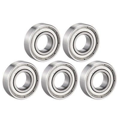 Harfington Uxcell Deep Groove Ball Bearings Metric Double Shielded Chrome Steel Roller Z2