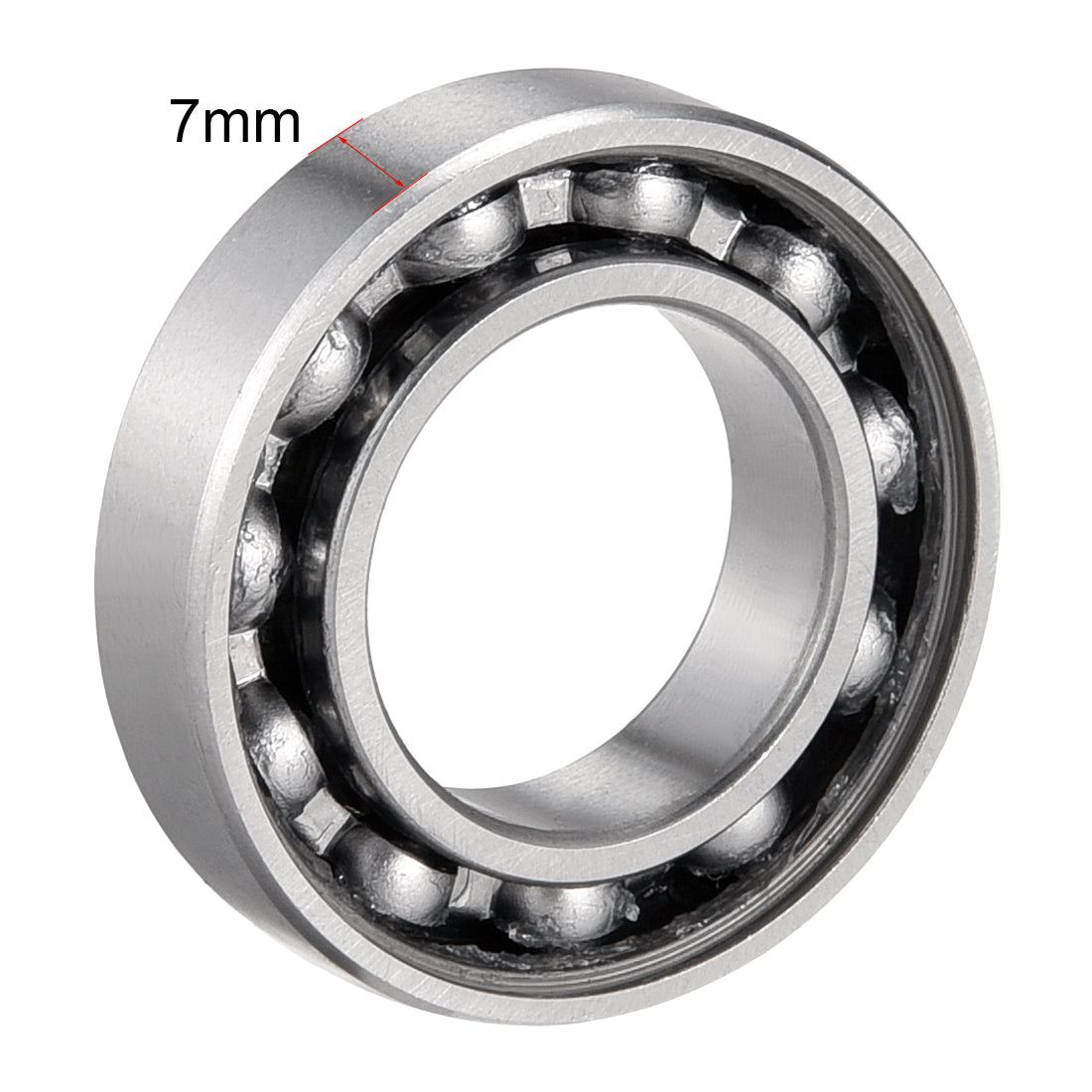 Harfington Deep Groove Ball Bearings Metric Single Shielded Chrome Steel ABEC1 Z2