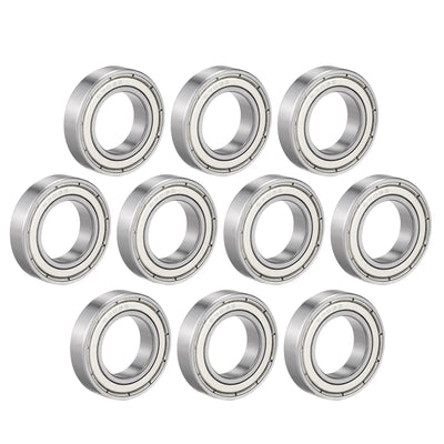 Harfington Deep Groove Ball Bearings Metric Single Shielded Chrome Steel ABEC1 Z2