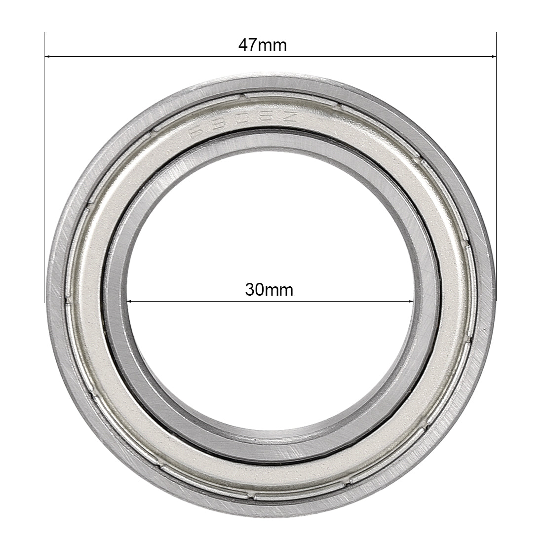 Harfington Deep Groove Ball Bearings Metric Single Shielded Chrome Steel P0 Z2