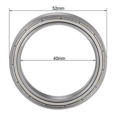 Harfington Deep Groove Ball Bearings Thin Section Single Shielded Chrome Steel