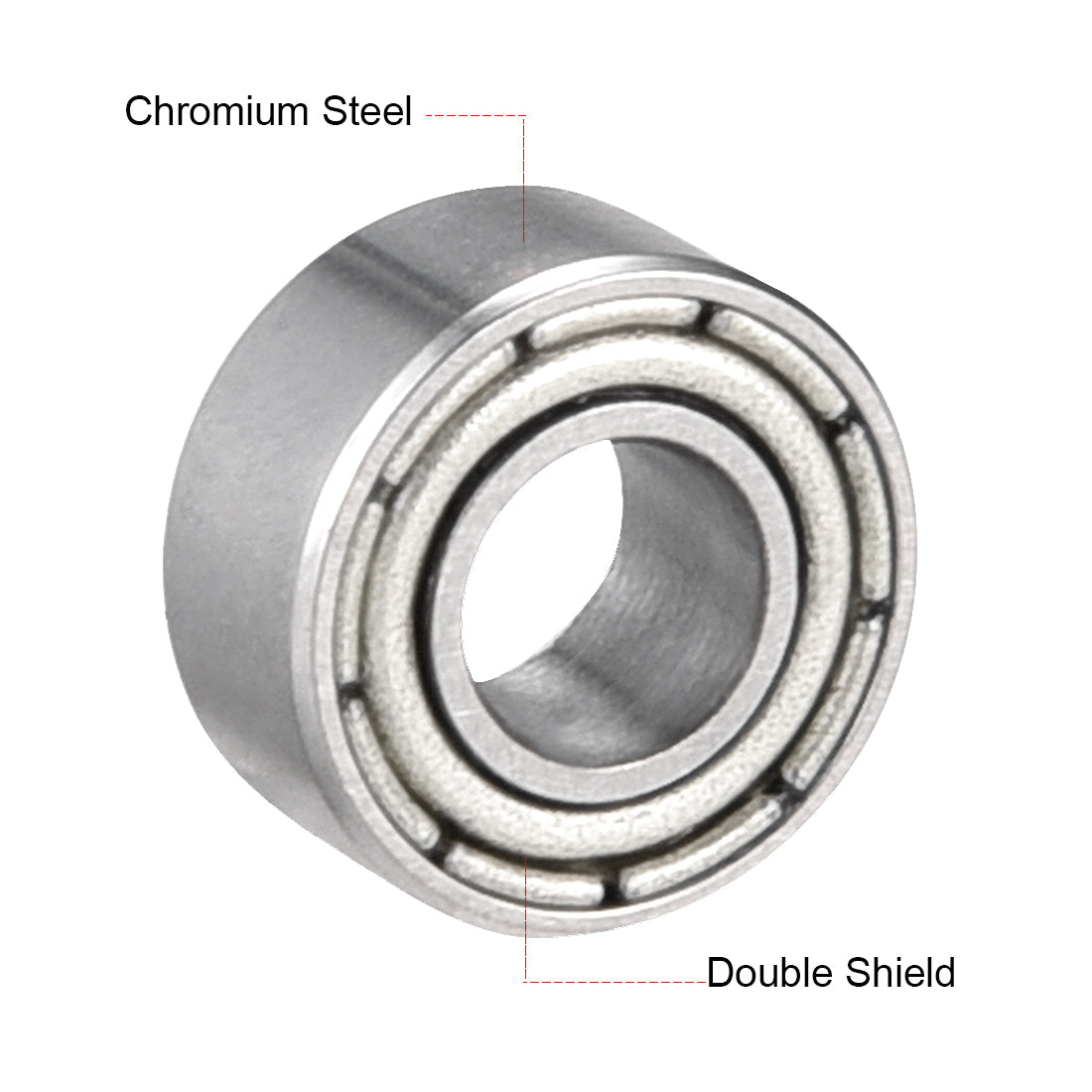 uxcell Uxcell Deep Groove Ball Bearings Metric Double Shielded Chrome Steel Roller Z2