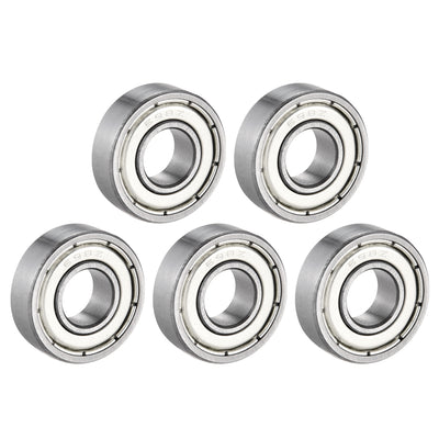 Harfington Uxcell Deep Groove Ball Bearings Metric Double Shielded Chrome Steel Roller Z2