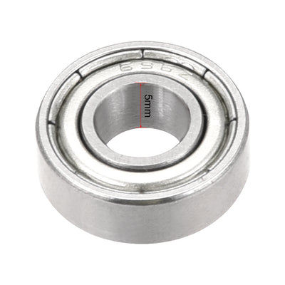 Harfington Uxcell Deep Groove Ball Bearings Metric Double Shielded Chrome Steel Roller Z2