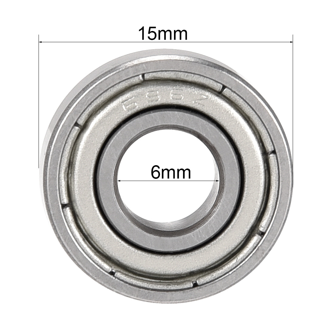 uxcell Uxcell Deep Groove Ball Bearings Metric Double Shielded Chrome Steel Roller Z2