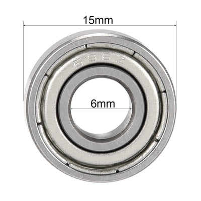 Harfington Uxcell Deep Groove Ball Bearings Metric Double Shielded Chrome Steel Roller Z2