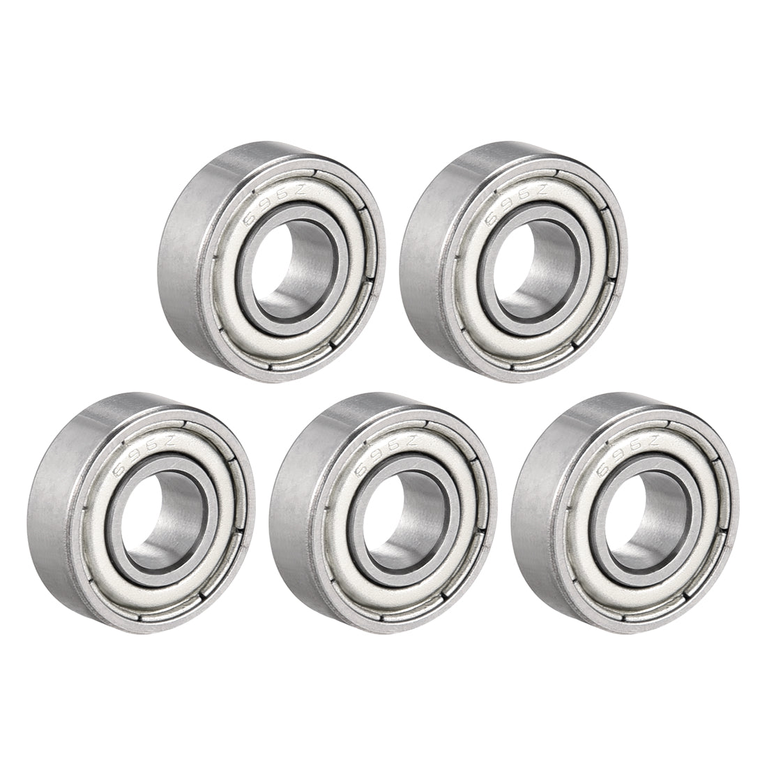 uxcell Uxcell Deep Groove Ball Bearings Metric Double Shielded Chrome Steel Roller Z2