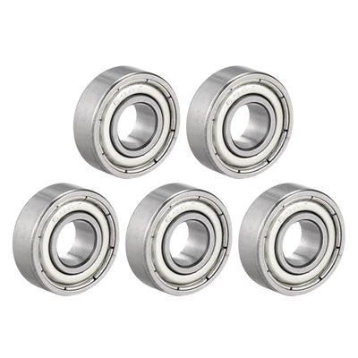 Harfington Uxcell Deep Groove Ball Bearings Metric Double Shielded Chrome Steel Roller Z2