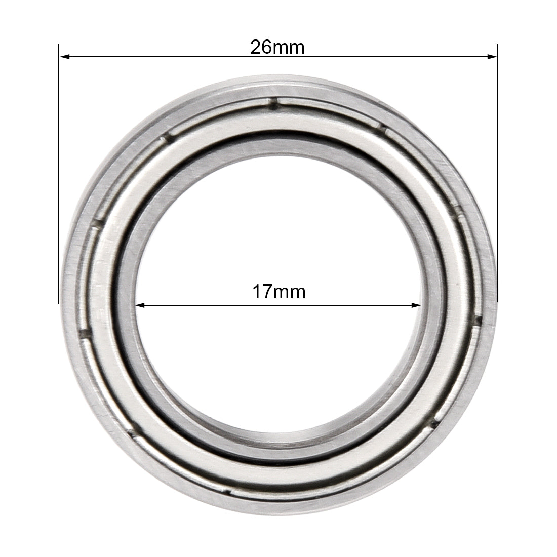 Harfington Deep Groove Ball Bearings Thin Section Single Shielded Chrome Steel