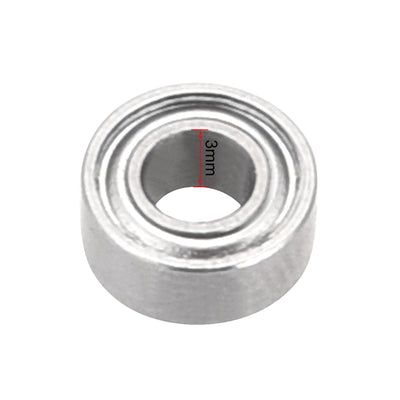 Harfington Uxcell Deep Groove Ball Bearings Metric Double Shielded Chrome Steel Roller Z2