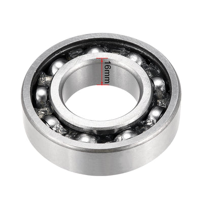 Harfington 2pcs Deep Groove Ball Bearing 6206RS Single Sealed, 30mm x 62mm x 16mm Chrome Steel Bearings