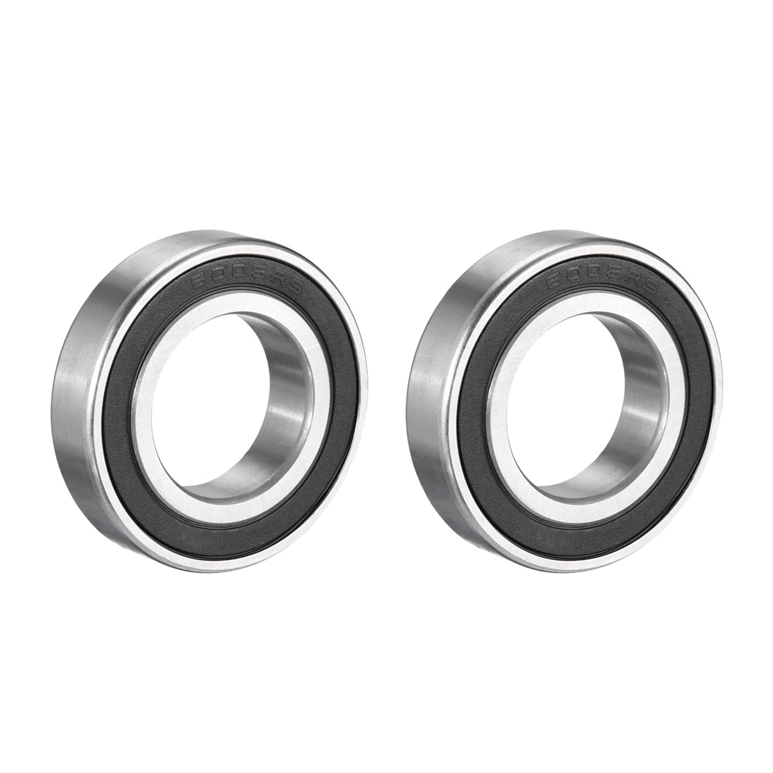 Harfington 2pcs Deep Groove Ball Bearing 6006RS Single Sealed, 30mm x 55mm x 13mm Chrome Steel Bearings