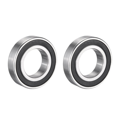 Harfington 2pcs Deep Groove Ball Bearing 6006RS Single Sealed, 30mm x 55mm x 13mm Chrome Steel Bearings