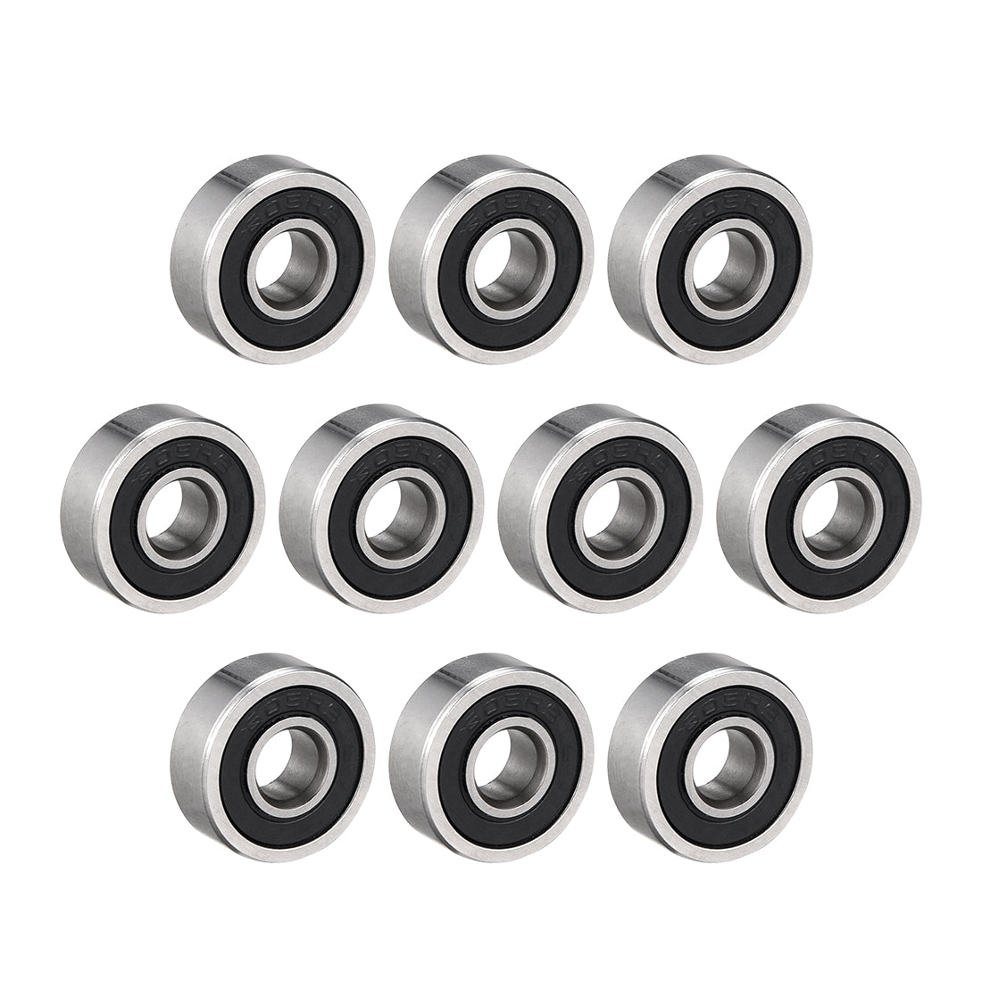 Harfington Deep Groove Ball Bearings Metric Single Sealed Chrome Steel P0 Z2 Level