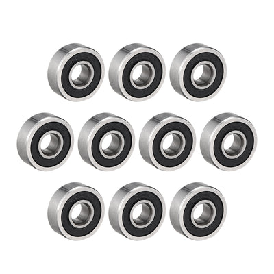 Harfington Deep Groove Ball Bearings Metric Single Sealed Chrome Steel P0 Z2 Level