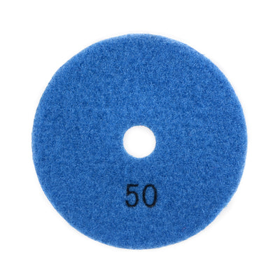 Harfington Diamond Polishing Sanding Grinding Pads Discs 4 Inch Grit 50 10 Pcs for Granite Concrete Stone Marble