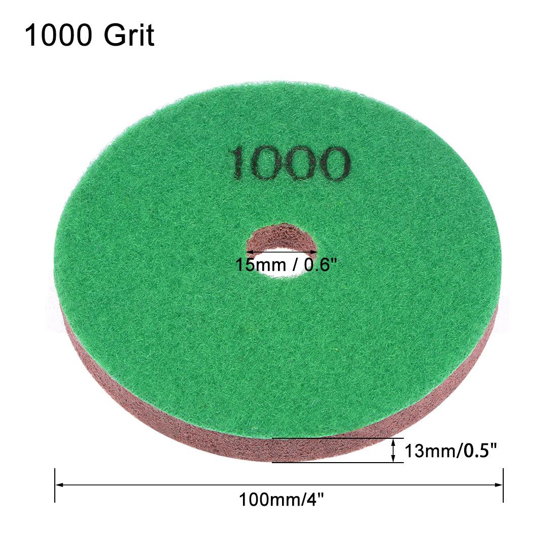Harfington 4 Inch Fiber Polishing Buffing Wheel Sanding Disc 1000 Grit