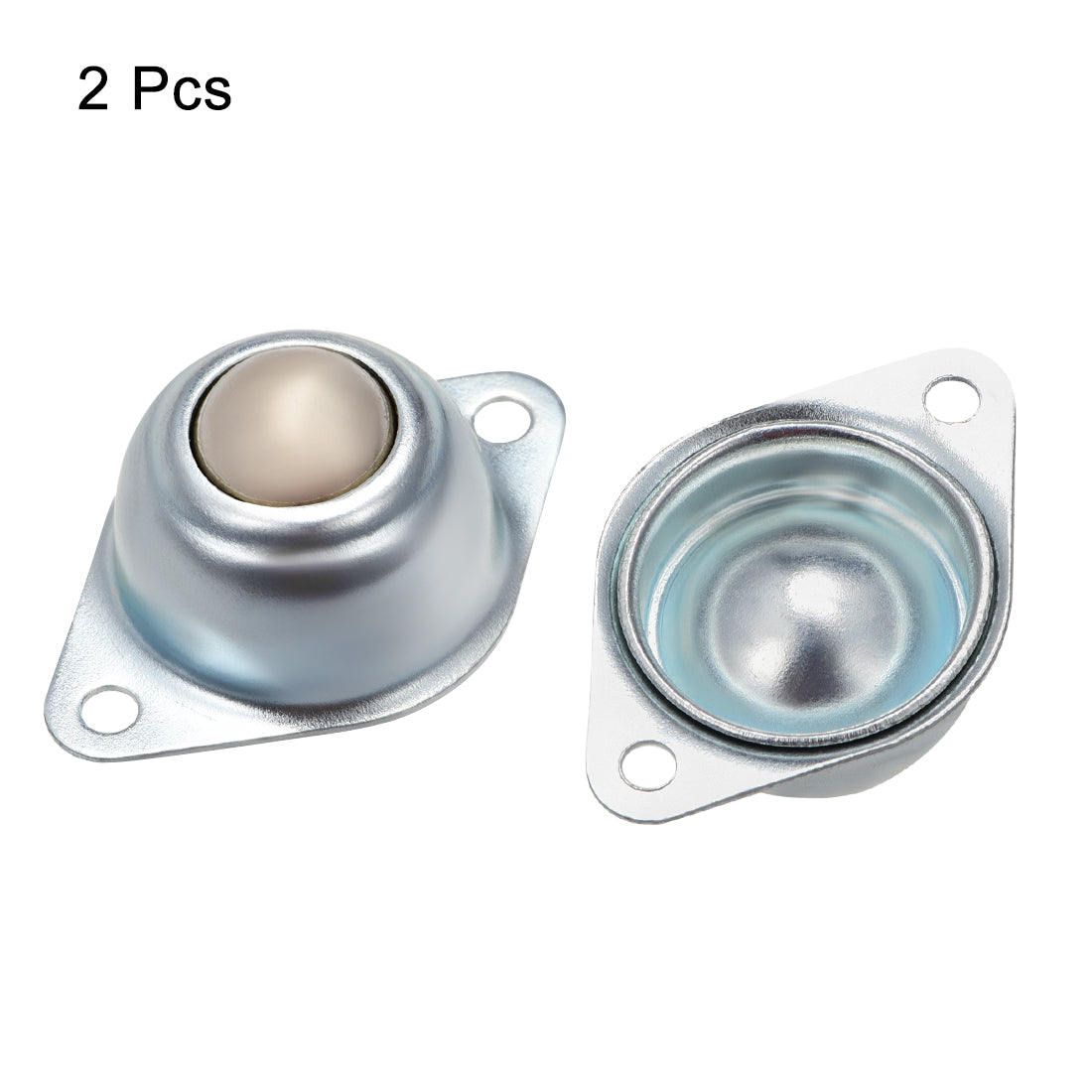 Harfington Ball Transfer Bearing Unit 5/8 Inch 1 Inch Load Flange Mounted Bearing Steel for Transmission 2pcs