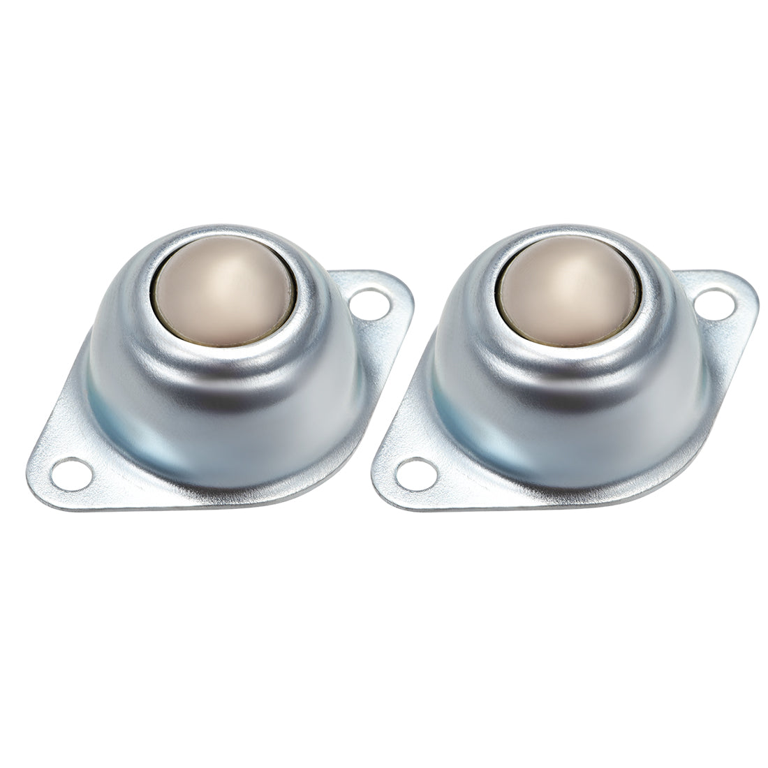 Harfington Ball Transfer Bearing Unit 5/8 Inch 1 Inch Load Flange Mounted Bearing Steel for Transmission 2pcs