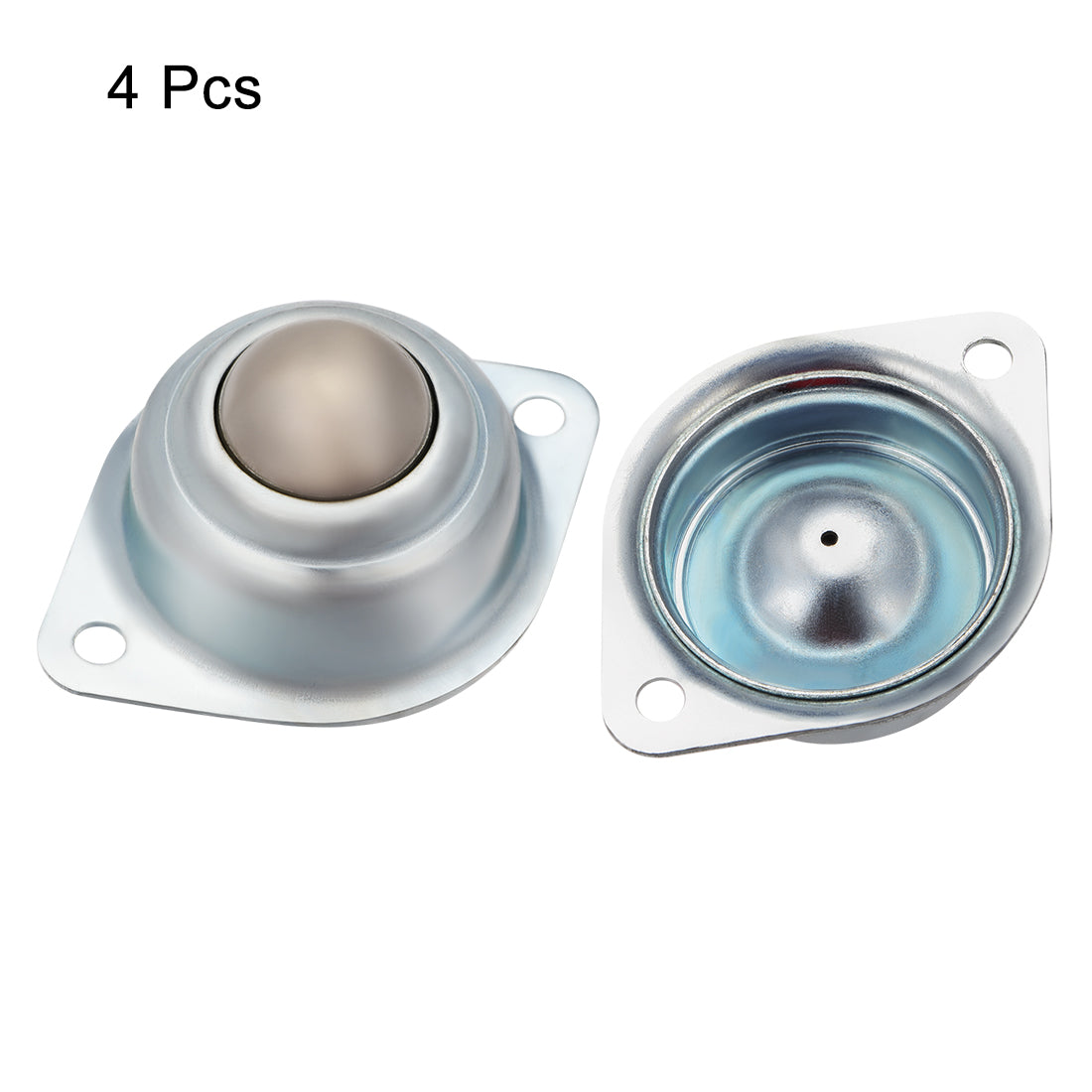 Harfington Ball Transfer Units CY-25A Flange Mounted 1 inch Roller Ball Transfer Bearing Casters 66lb Capacity 4 Pcs