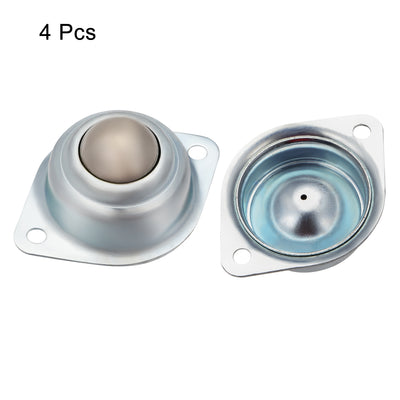 Harfington Ball Transfer Units CY-25A Flange Mounted 1 inch Roller Ball Transfer Bearing Casters 66lb Capacity 4 Pcs