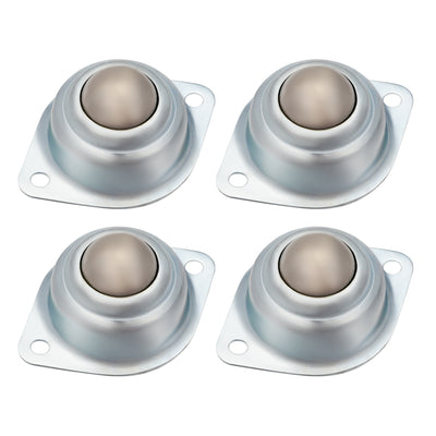 Harfington Ball Transfer Units CY-25A Flange Mounted 1 inch Roller Ball Transfer Bearing Casters 66lb Capacity 4 Pcs