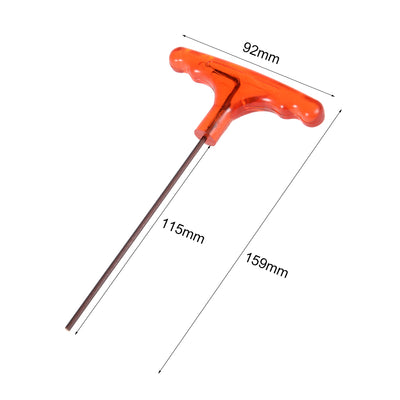 Harfington Metric S2 Alloy Steel T Shape Handle Hex Key Wrench Spanner Tool