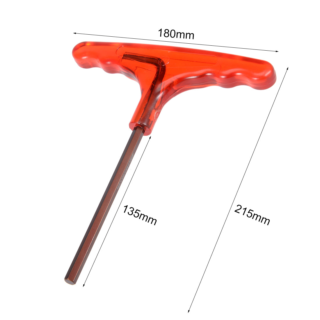 Harfington Metric S2 Alloy Steel T Shape Handle Hex Key Wrench Spanner Tool