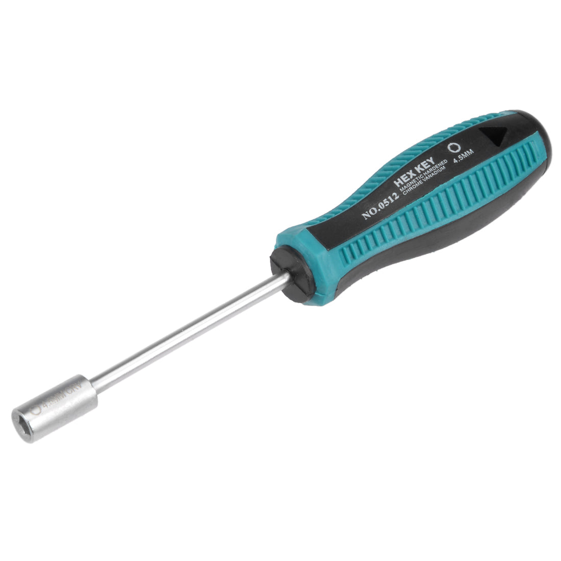 Harfington Non-Magnetic Tip Six Point Hex Nut Driver with Round Shaft