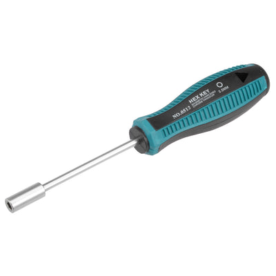 Harfington 3.5mm Non-Magnetic Tip Six Point Hex Nut Driver with 3-Inch Round Shaft