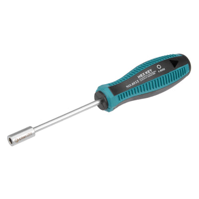 Harfington Non-Magnetic Tip Six Point Hex Nut Driver with Round Shaft