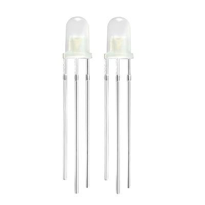 Harfington 140pcs 5mm Red Green Misty Common Cathode LED Diode Light Round 20mA Super Bright Bulb Lighting Lamp Electronic Components Light Emitting Diodes