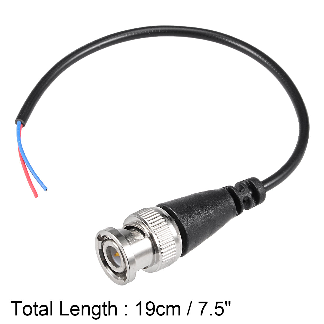 Harfington 19 cm 1 männlicher BNC-Video-Koaxial-Verlängerungsstecker für Videokamera CCTV