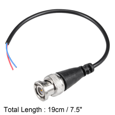 Harfington 19 cm 1 männlicher BNC-Video-Koaxial-Verlängerungsstecker für Videokamera CCTV