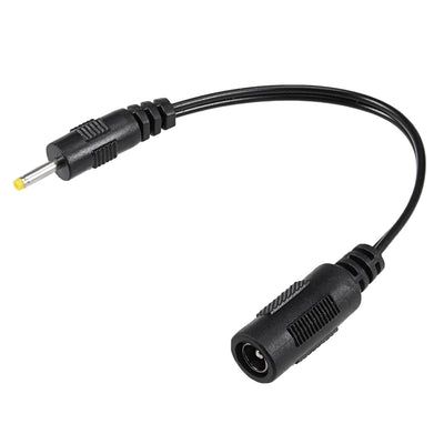 Harfington 17cm Plastic 2.5x0.7mm Male to 5.5x2.1mm Female DC Power Extension Cable Connector for CCTV Security Camera
