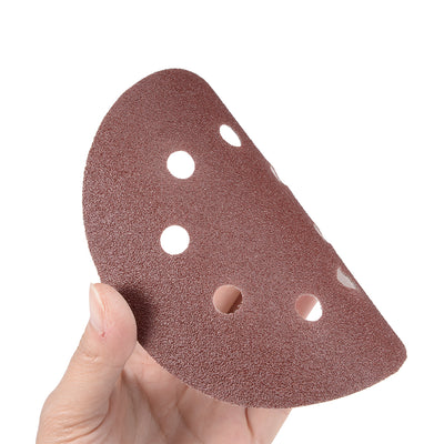 Harfington 5'' 8-hole Hook Loop Sanding Disc Flock Sandpaper