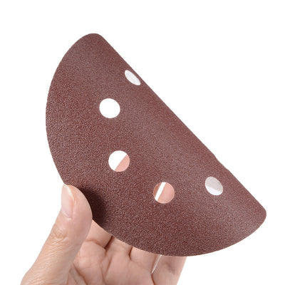 Harfington 5'' 8-hole Hook Loop Sanding Disc Flock Sandpaper