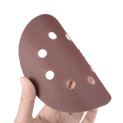Harfington 5'' 8-hole Hook Loop Sanding Disc Flock Sandpaper