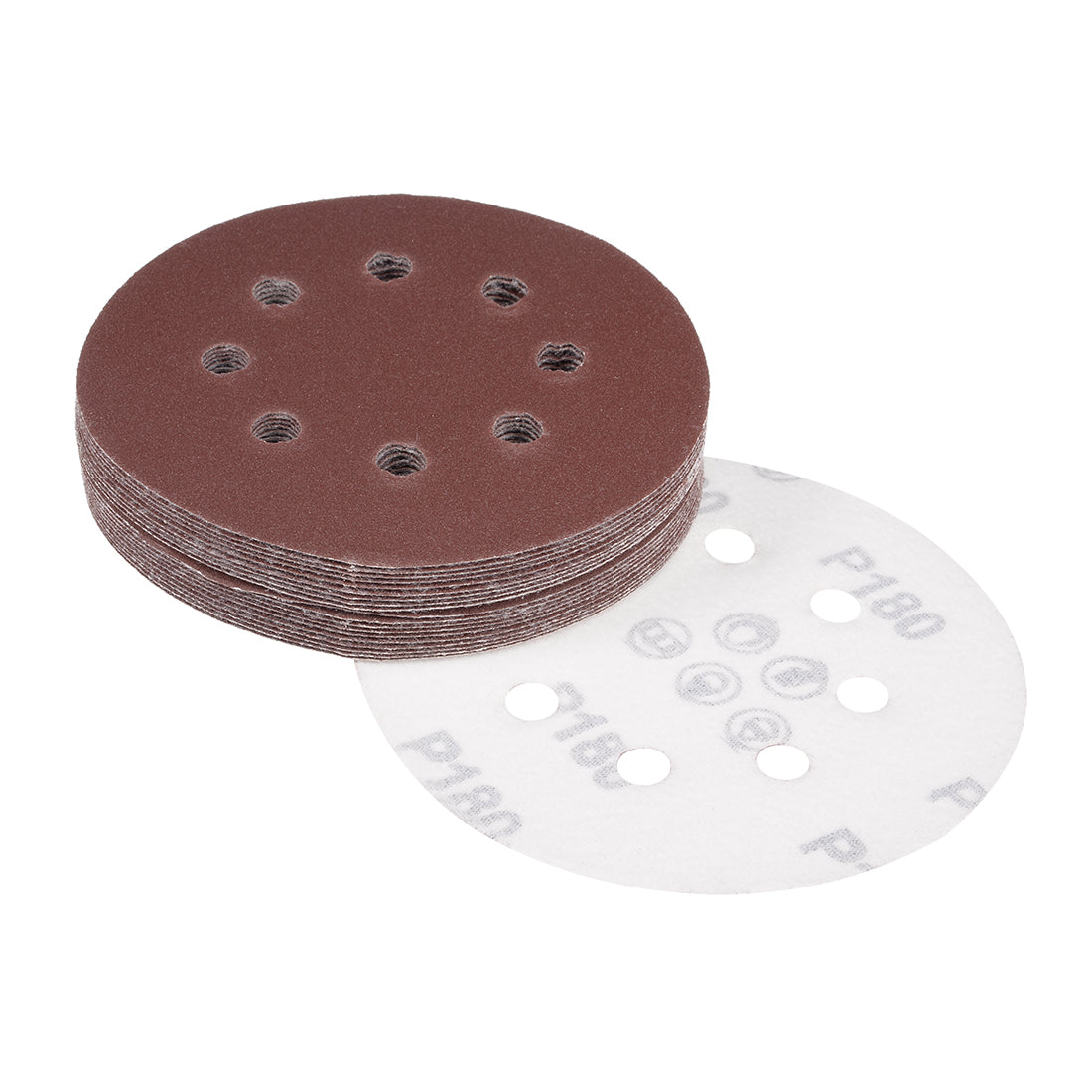 Harfington 5'' 8-hole Hook Loop Sanding Disc Flock Sandpaper
