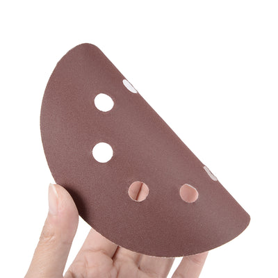Harfington 5'' 8-hole Hook Loop Sanding Disc Flock Sandpaper