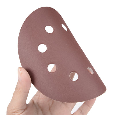 Harfington 5'' 8-hole Hook Loop Sanding Disc Flock Sandpaper
