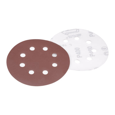 Harfington 5'' 8-hole Hook Loop Sanding Disc Flock Sandpaper