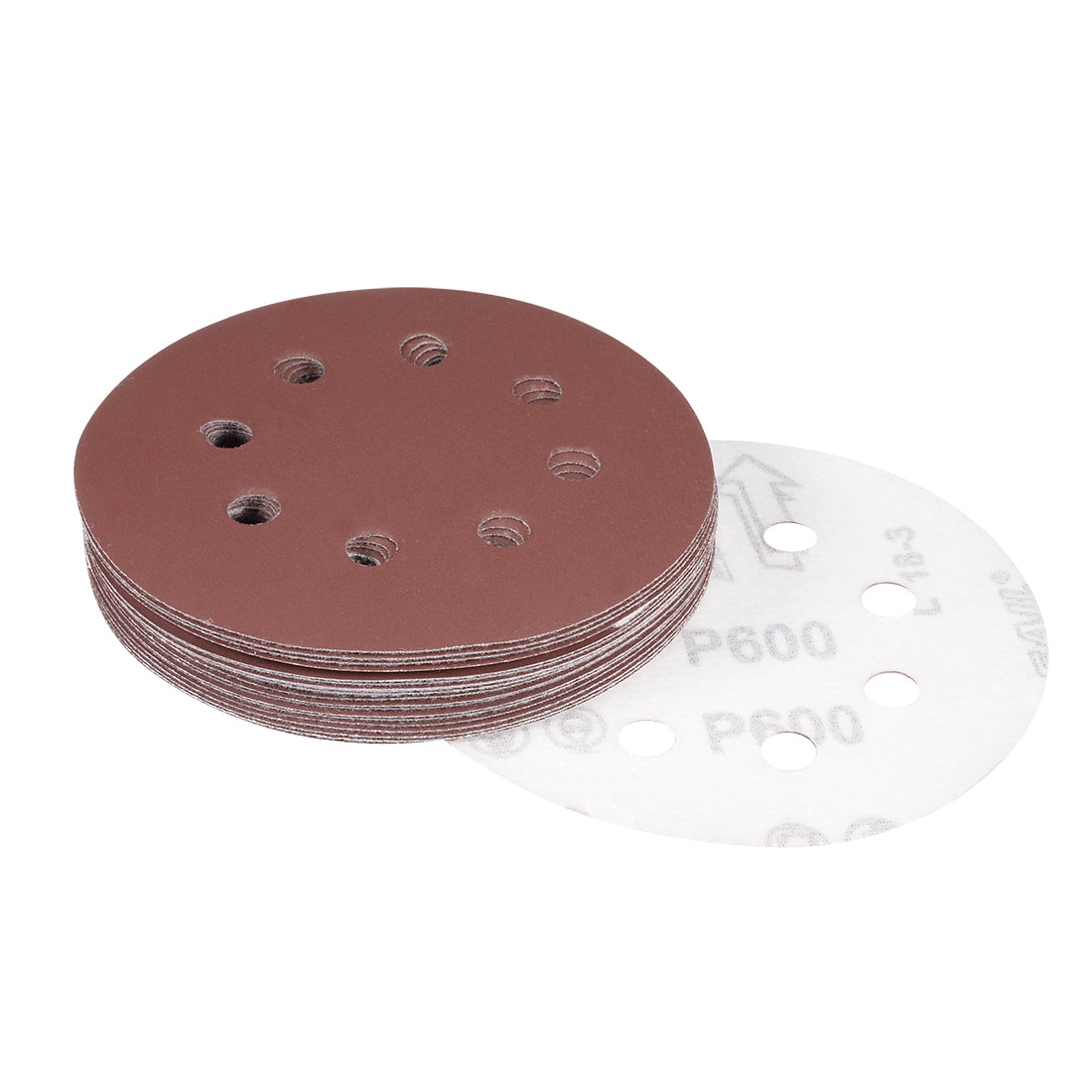 Harfington 5'' 8-hole Hook Loop Sanding Disc Flock Sandpaper