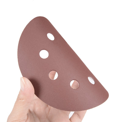 Harfington 5'' 8-hole Hook Loop Sanding Disc Flock Sandpaper