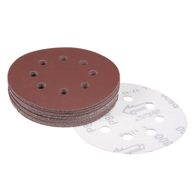 Harfington 5'' 8-hole Hook Loop Sanding Disc Flock Sandpaper