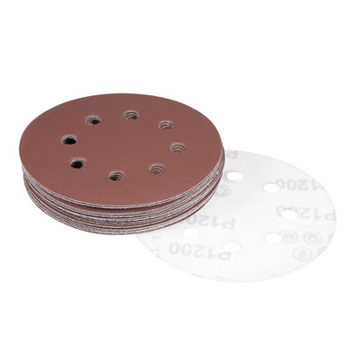 Harfington 5'' 8-hole Hook Loop Sanding Disc Flock Sandpaper
