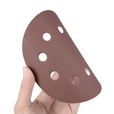 Harfington 5'' 8-hole Hook Loop Sanding Disc Flock Sandpaper