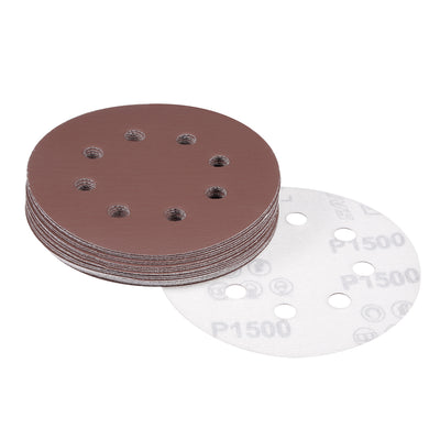 Harfington 5'' 8-hole Hook Loop Sanding Disc Flock Sandpaper