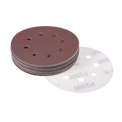 Harfington 5'' 8-hole Hook Loop Sanding Disc Flock Sandpaper